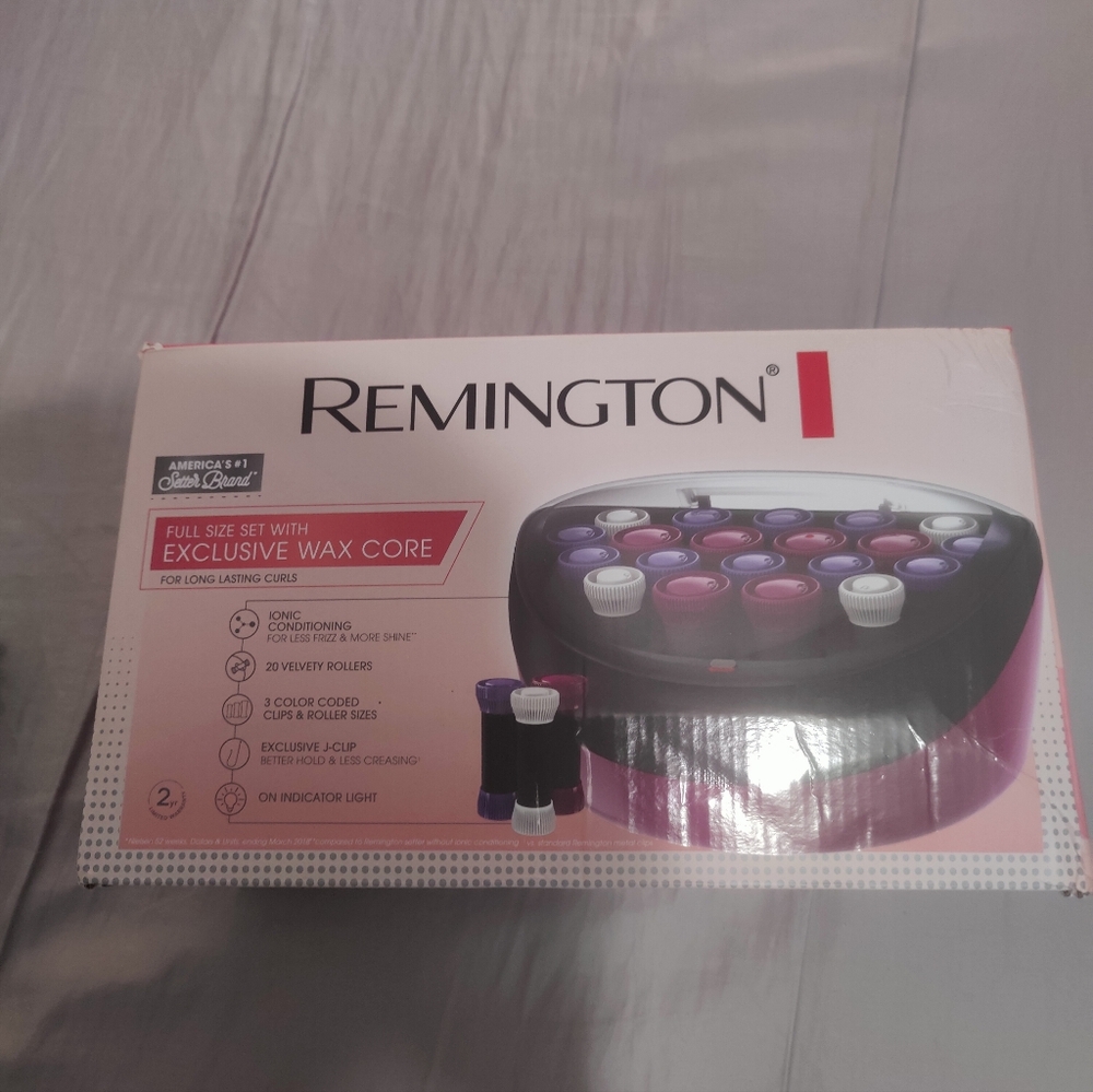 Remington Ionic Conditioning Hair Rollers - Black and Purple